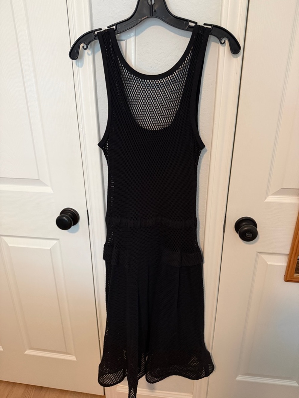 Marc By Marc Jacobs Black Mesh Midi Dress